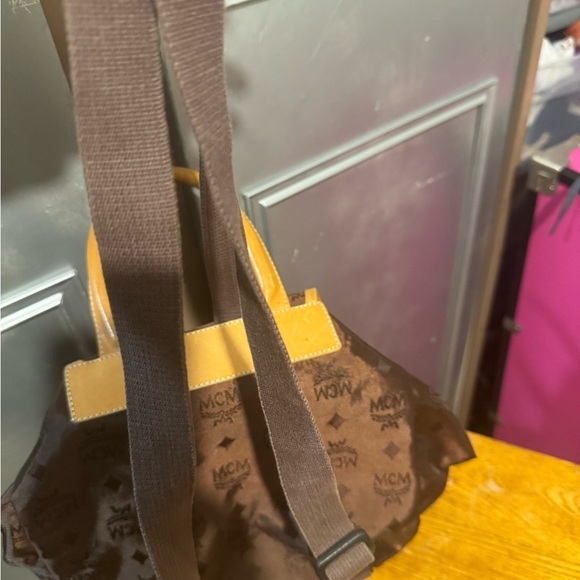 MCM Brown and Tan Backpack main image 6